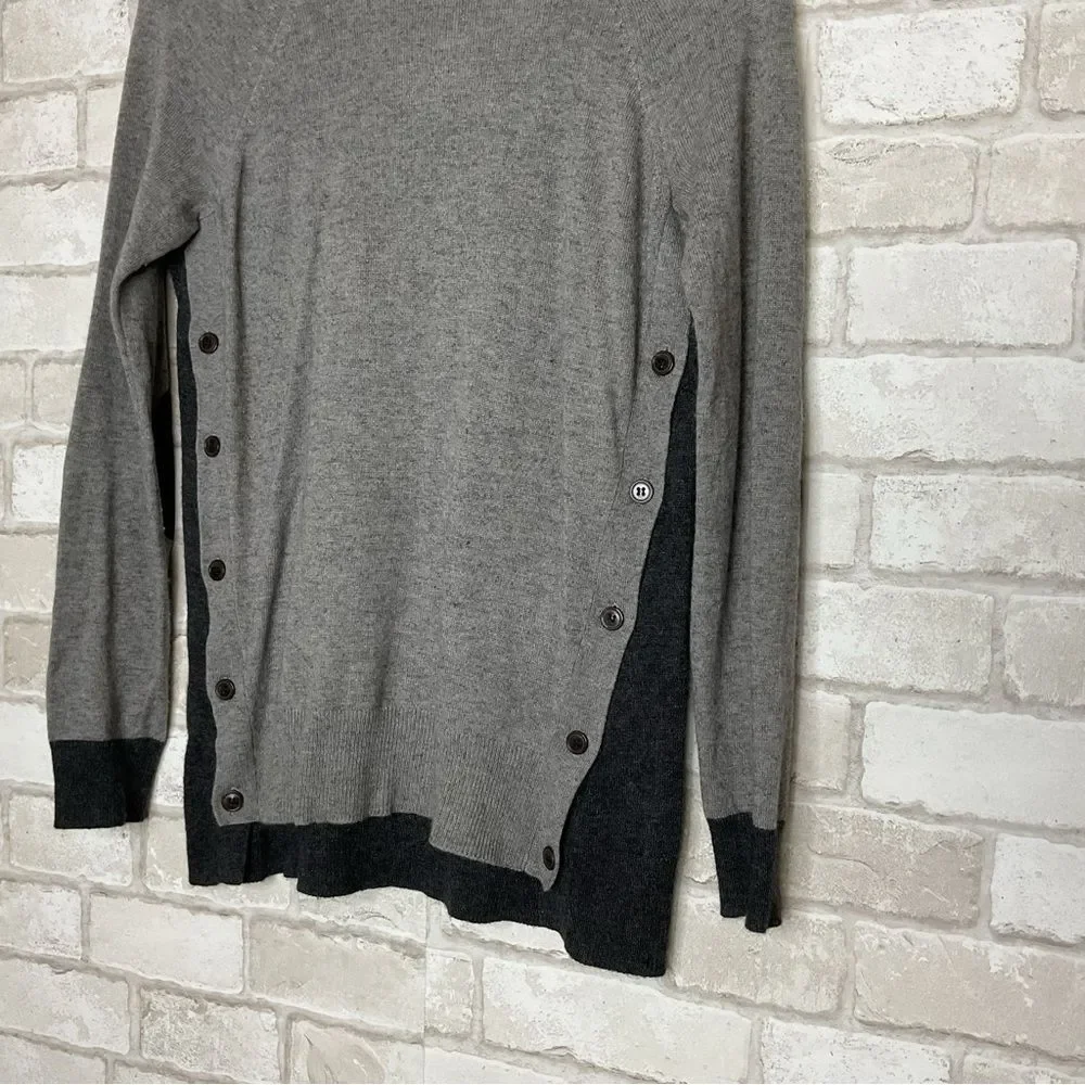 J. Crew Gray Wool & Rabbit Hair Blend Crewneck Sweater Size XS
